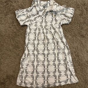 Vintage Kate Quinn Puff Sleeve Lounge Dress